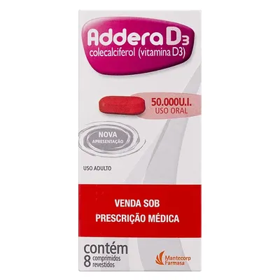 Addera D3 50000Ui Com 4 Comprimidos